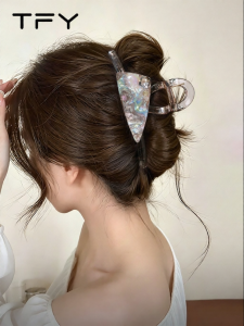 TFY | Kẹp Tóc Tam Giác Lớn cho Tóc Dày Phụ Kiện Đầu Sau