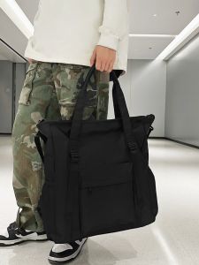 MYG Simple Large Capacity Waterproof Single Shoulder Crossbody Bag Travel Commuting Computer Sling Bag for Men And Women Fitness Bag