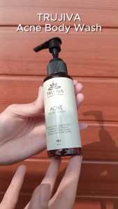 TRUJIVA Acne Body Wash 95ml - Sabun Mandi Anti Jerawat Badan & Menghaluskan Kulit