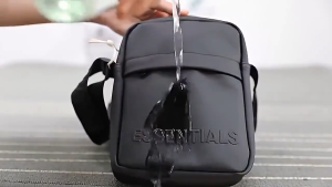 ⚡FEAR OF GOD FOG Essentials diagonal bag mobile phone bag PU leather waist bag chest bag student