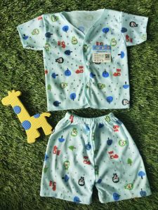 Setelan Baju Bayi Pendek Newborn Arini SNI 0-6 Bulan