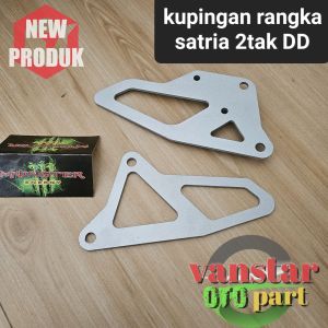 kupingan rangka segitiga rangka satria hiu lumba RGV RGX 2 tak DD cakram belakang sepasang