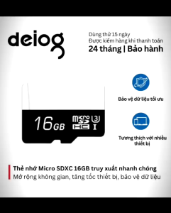 Thẻ nhớ micro SDXC 16GB tốc độ 100MB/s tăng dung lượng bền bỉ ổn định tương thích mọi thiết bị bền bỉ & tiện lợi