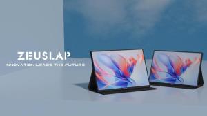 ZEUSLAP 14-16inch 2.5K 144Hz Portable Monitor 2560*1600 16:10 100%sRGB 500Cd/m² Travel Gaming Display for Laptop Switch Xbox PS5 Mini PC