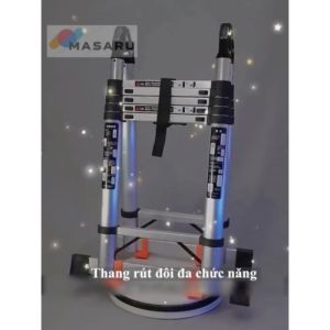 THANG NHÔM RÚT XẾP ĐÔI CHÍNH HÃNG PHIÊN BẢN PRO 2 BÁNH XE