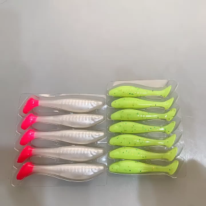 SEASIR Umpan Ekor TPE Soft T 1 SET 7.5cm/4g Umpan Pancing SET Umpan Lembut = 6 PCS Bahan PVC Tidak Mudah Patah Elastisitas Tinggi