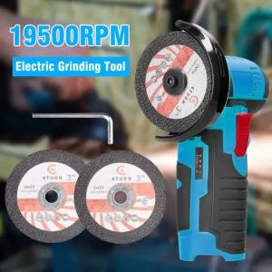 12V 19500RPM Cordless Angle Grinder Mini Rechargeable Multi-Function Tool for Diamond Cutting Polishing Grinding 2026 New