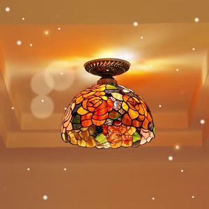 YIXUAN | Elegant European Vintage Glass Ceiling Light