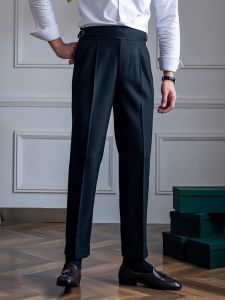 Naples Suit Pants Men K-style Casual Lightly Mature Mens Business Silm Straight-leg Autumn and Winter Trousers and Suit Pants Men