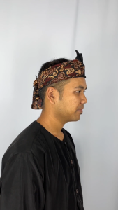 Topi Batik Dewasa Batik Emas Walaziz Collection - Aksesoris Topi Kepala Nyunda Warna-Warni