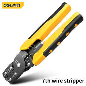 deli | Deli 9 in 1 Electrician Pliers Multifunctional Needle Nose Pliers for Wire Stripping Cable Cutters Terminal Crimping Hand Tools