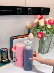 Reusable Kitchen Cleaning Cloth Roll Hand-torn Eco-Friendly Rag Absorbent Non-Stick Microfiber Towel
