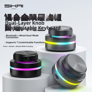 Sikai | Multimedia Customizable Bluetooth Keyboard with Dual-layer Knob Wireless Design