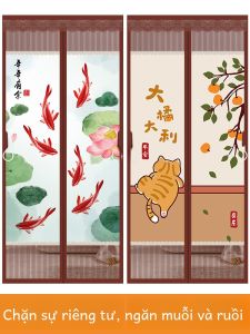 Curtain Rèm Cửa Chống Muỗi 2023 Mẫu Mới Quần Áo Riêng Thoáng Khí Không Cần Đục Lỗ Quần Áo Cửa Mùa Hè Dùng Tại Nhà Tách Biệt Từ Từ