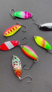MrLurion 3g 1pc/7pcs Hard Metal Fishing Spoon Spinner Lure Baits High Quality Artificial Musky Bait For Perch Trout Chub