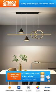 smeou | Modern Minimalist Dining Room Lamp Linear Bar Design