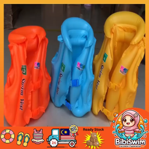 BIBISWIM Children Inflatable Pool Float Life Jacket Vest Baby Swimming Safety Vests Pelampung Budak Kanak Kanak