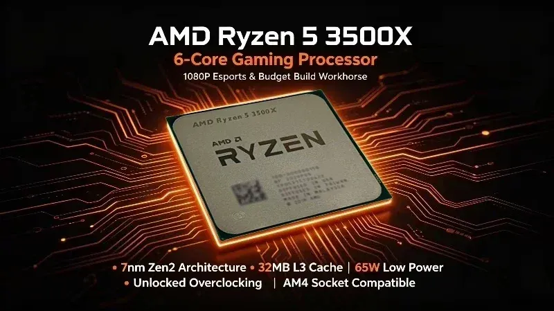 AMD | AMD Six-Core Six-Thread Desktop CPU Ryzen 5 3500X R5 3500X