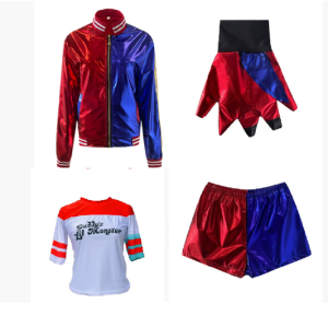 Halloween Adult  Cosplay Costume  Squad Harley Monster T-shirt Jacket  Pants Accessories Full Set