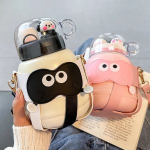 Bình Nước Đôi Mở Chống Rò Rỉ Cách Nhiệt Cho Bé