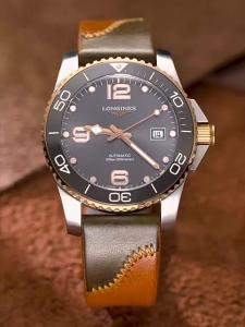Deetle | Dây Đeo Đồng Hồ Da Nam cho Conquest V.H.P. Chronograph Moonphase