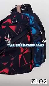 Tas Selempang Bahu Lubang Earphone / WaistBag Style Fashion Import Motif Best Quality - ZL02