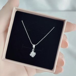 SO SEOUL Atlas Sphere Round Ball Diamond Simulant Cubic Zircon Pendant Chain Necklace