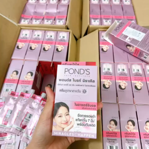 [Hộp 6 Gói] Kem Dưỡng Trắng Da Chống Nắng Ponds Bright Beauty Spf 15 Pa++ Nội Địa Thái Lan 7g