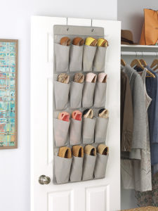 กระเป๋าใส่รองเท้า กระเป๋าติดประตูแบบไม่ต้องเจาะ กระเป๋าใส่หมวก ผ้าพันคอ ร่ม สำหรับจัดระเบียบในบ้าน กระเป๋าใส่รองเท้าแบบติดผนัง