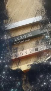 UNIQ Personalized STAINLESS STEEL Custom Engrave Vertical Bar Pendant Necklace