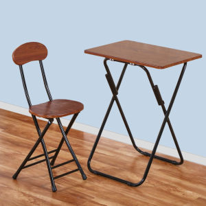 Folding Table Small Apartment Dining Table and Chair Small Table Bedside Simple Computer Desk Eight-Immortal Table Dormitory Writing Study Desk