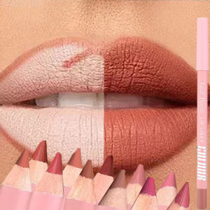 ดินสอเขียนขอบปากเนื้อแมทกำมะหยี่ 12 สี กันน้ำ สีชัด ติดทนนาน สีแดง น้ำตาล นู้ด ลิปคอนทัวร์ ทินท์ ลิปสติก เครื่องสำอาง