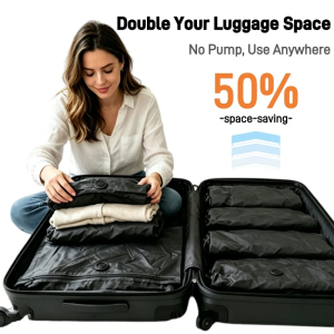 Vacuum Storage Bags for Clothes Space Saver Luggage Organiser Reusable Bags for Bedding Duvets Suitcase Home Seasonal Dustproof