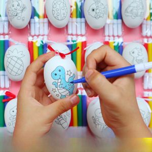 Colorful Egg Toys DIY Handmade Coloring Birthday Gifts for Kindergarten Children Classwide Small Gifts Batch Plastic Toys