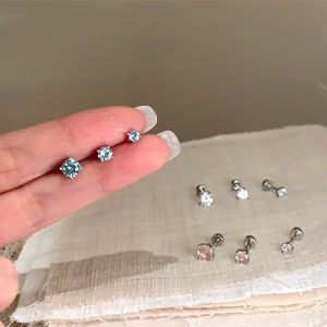 Medical Titanium Steel Shiny Diamond Earring