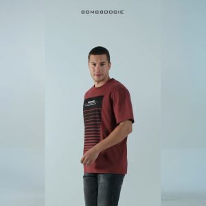Bombboogie Kaos Pria Regular Ruinor Maroon 2.0 12E63B4MA