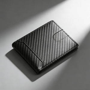 New Simple Slim Mens Wallet High Quality Carbon Fiber Card Slot Photo Holder Business Male Purses Card Bag