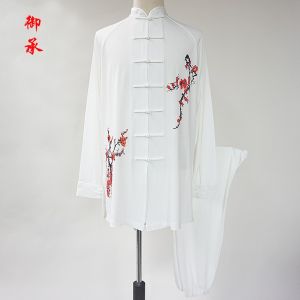 Bộ Đồ Tập Luyện Võ Thuật Nam Nữ Bằng Lụa Sữa Co Giãn Mùa Xuân Hè Biểu Diễn Thi Đấu Tập Luyện Buổi Sáng