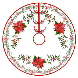 90/120cm Christmas Tree Skirt Mat Christmas Tree Foot Cover Santa Claus Snowflake Christmas Tree Carpet Base Mat Decorations