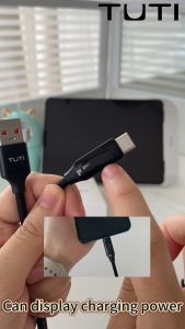 TUTI Kabel Data 6.0A 11V Fast Charging USB to Type C Digital Display Kabel Data 66W 2M
