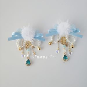 Red Hanfu Ancient Style Hairpin Festive Tassel Clutch Hair Accessories New Year Celebration Long Sash Hair Decorations