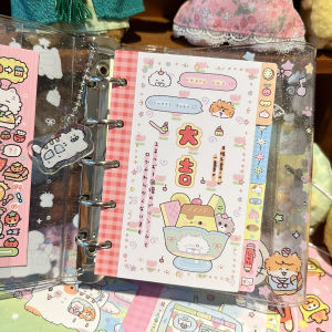 Pencil Spoon M5 Loose Leaf Notebook Separator Page Cute Replacement Core Diary Book Decoration Index Sticker Card A8