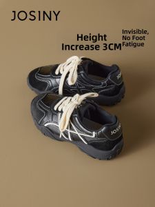 Josiny | Black Trendy New 2026 Autumn Spring Training Shoes Thick Bottom