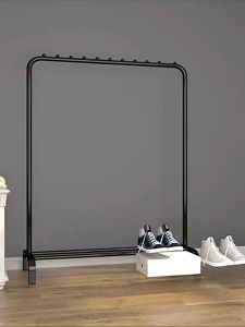 Rak Gantungan Baju Double Stand Hanger Besi Serbaguna Jemuran Pakaian Portable