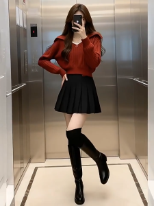 💥[A476] Set (2 MÓN) áo len dệt kim CỔ V BẺ NÚT CHÉO TRƯỚC và ÁO 3 LỖ tay dài croptop siêu hot - L2M