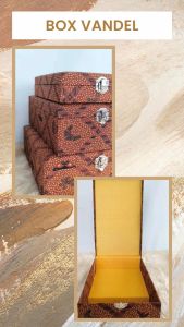 Box Vandel Cinderamata Kotak Plakat Hadiah Kenang Kenangan Exclusive Batik Beludru Bludru Velvet