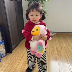 Boneka Naga Susu Nailong Mainan Mewah Face Nailoong Capybara Cross Dressing Hadiah Mainan Anak 30cm