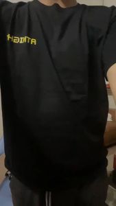 [[Malaysian stock] ] Plus Size Solid Color Tshirt for Women Student Letter Print Loose Casual O-neck T-shirt 3-5days