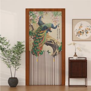 Rèm Cửa Ren Cao Cấp Mới 2025 Rèm Phòng Tắm Kiểu Trung Quốc Mới Rèm Che Chắn Riêng Tư Họa Tiết Phượng Hoàng Chất Liệu Polyester