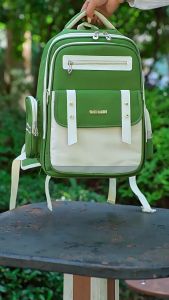 New Korean elementary school backpack 1-3-6 grade children large capacity waterproof load-reducing wear-resistant material backpack